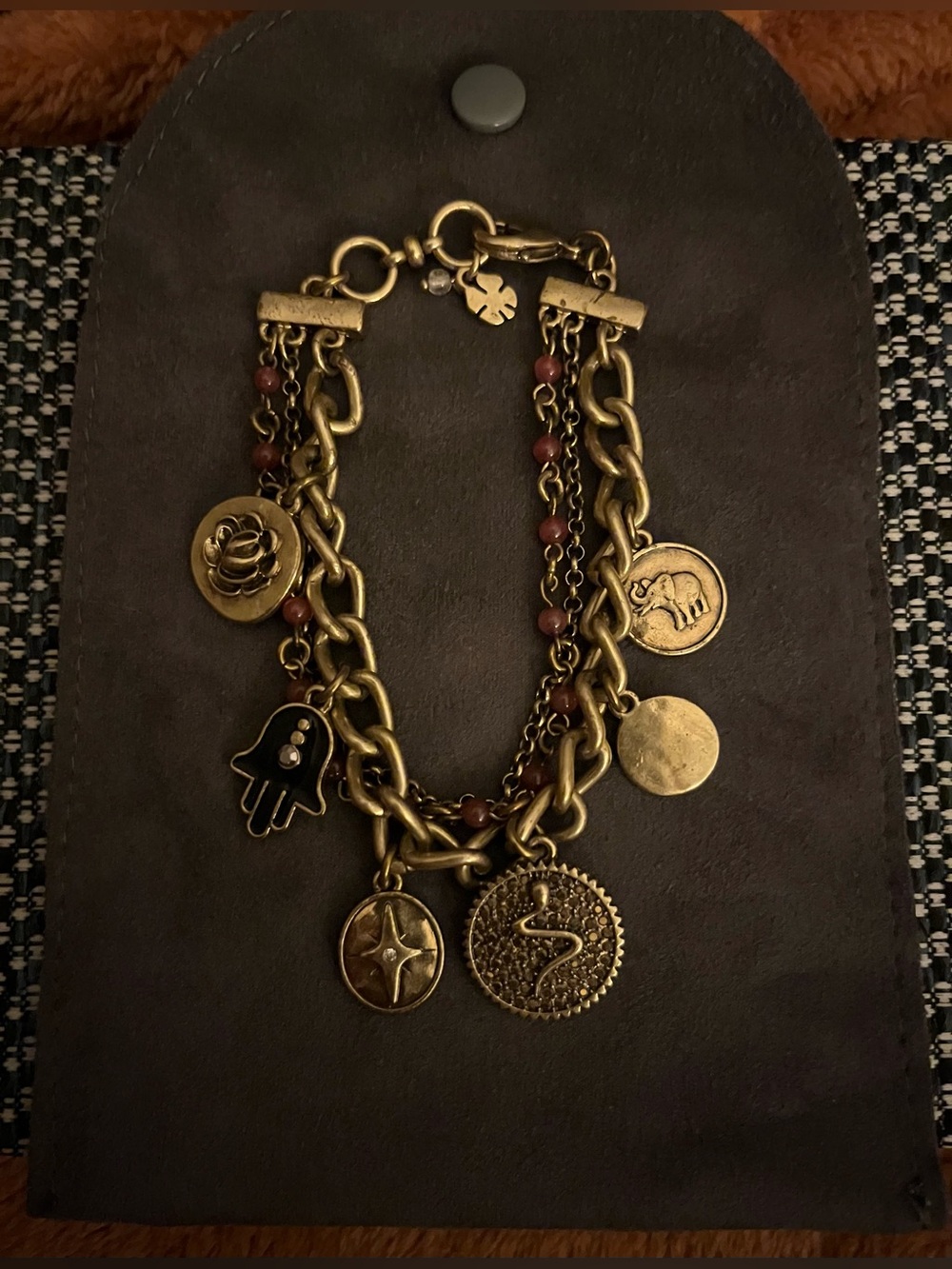 Lucky Brand Multi-Strand Good Luck Charm Bracelet
